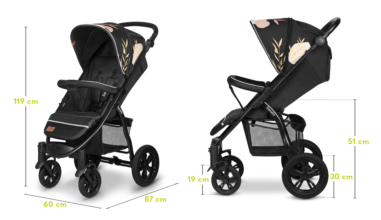 Lionelo Annet Tour Lovin’ — stroller- dimensions